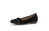 Gabor Damen Klassische Ballerinas, Frauen Flats,sportlich,Ballerinen,Halbschuhe,Sommerschuhe,Slipper,Ballerina-Schuhe,schwarz,35 EU / 2.5 UK