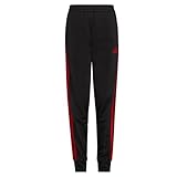 adidas Jungen, Schwarz mit Rot, 14-16 Husky