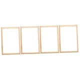 ABOOFAN 4 Sätze Zusammenbau Des Rahmens Malleinwand-keilrahmen Kunst-ölgemälde-rahmen Spannrahmen Selber Machen Rahmen Für Leinwandbilder Tragbarer Malrahmen Ölgemälderahmen Holz