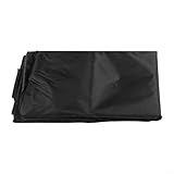 Jotekonoby Outdoor Stapelstuhlbezug, 210D Oxford-Tuch, wasserdicht, atmungsaktiv, verstellbarer Kordelzug, für Garten, Innenhofmöbel, Schwarz (65 x 65 x 85-114 cm)