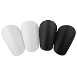 Sudnsadaks 4PCS Mini Schienbeinschoner, 10 × 6cm Schienbeinschoner Fußball, Beinschutz für Erwachsene & Kinder, Stoßfeste Anti-Kollisions Beinschützer, Schienbeinschonerhalter Fussball Trainingszubehö