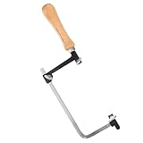 GALPADA Mini U förmiger Sägerahmen mit Holzgriff Verstellbare Bogensäge für Schmuckherstellung und Metallbearbeitung Leicht Langlebig und Kompakt für DIY Enthusiasten und Profis