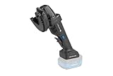 Högert Technik 18V Bürstenlose Akku-Winkelschleifer, 125mm, 8000 RPM, mit Sicherheits-Lamellenschalter, M14 Aufnahme, für Schleifen und Schneiden, LED-Licht