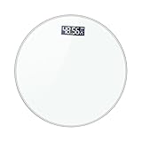 ibasenice Elektronische Personenwaage mit LCD Touch USB Aufladung Temperatursensor Gehärtetes Glas Abs Gehäuse Präzise Gewichtsmessung für Zuhause Smarte Wlan waage Praktische Körperwaage