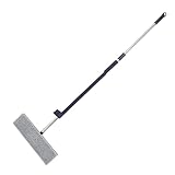OHPHCALL 2 Fauler Flachmopp Reinigungstuch Verstellbarer Wischmopp Mopp-Ersatzpads Pinkel-Reinigungstücher Wandreiniger-Mopp Bodenstaubwischer Bodenreiniger Kehrbesen Rostfreier Stahl Blue