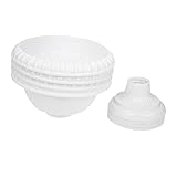 INOOMP 12 Stück Römischer Topf Tischdekoration Blumenvase Übertopf Übertopf Urne Veranda Römischer Topf Urnenvase Retro Dekor Töpfe Für Den Außenbereich Weißer Kunststoff