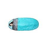 BUYEDBD Schlafsack Camping Zelte Tourist Sleeping Bag 2 Personen Ultralight Winter Schlafsack Erwachsene Gänse Daunen Schlafenwandertasche Liner(1.95KG Lake Blue)