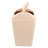 NIYANGLE Kompakter Kunststoff Mülleimer mit Drehdeckel Geruchsdichter Abfallbehälter für Enge Bad Küchenbereiche Platzsparend Leicht zu Reinigen Modernes Design