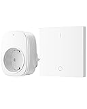 DEWENWILS Funksteckdosen mit Fernbedienung, Plug & Play, Vorkonfiguriert, 30 m Reichweite, flammhemmend, erweitebarer Funk-Lichtschalter mit Lernfunktion, 3680 W/16 A, Weiß