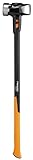 Fiskars Vorschlaghammer IsoCore L zum Eintreiben von Holzpfählen oder Abbrucharbeiten, Länge: 92 cm, Gewicht: 4,76 kg, Schwarz/Orange, 1020219