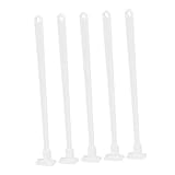 COLLBATH 5Pcs Langgriff Flasche Unterschaber Spatel Marmelade Ketchup Schaber Flaschenschaber Schönheit Schaber Weiße Pp