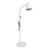 275W Wärmelampe Rotlicht, Infrarot Lampe Rotlichtlampe, mit Ständer Stehlampe, für Menschen der meisten Altersgruppen, Jugendliche, Erwachsene, ältere Menschen, Sportler und Schmerzpatienten.