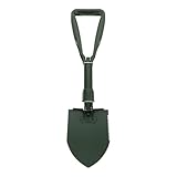 GLEAVI Klappbare Edelstahlschaufel Mittlere Größe mit Canvas Tasche Langlebige Gartenschaufel und Schneeschaufel für Outdoor Camping und Wintereinsatz