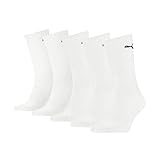 PUMA Unisex Crew Socken, Weiß, 43-46 EU