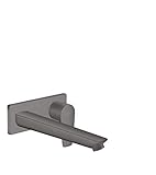 hansgrohe Wasserhahn Talis E Unterputz (Armatur mit Auslauf Länge 225mm für Wandmontage) Brushed Black Chrome