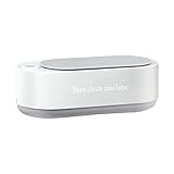 Ultraschallreiniger 45000Hz, Reiniger Ultraschallgerät Ultraschallreinigungsgerät Ultrasonic Cleaner 350ml für Brillen Uhren Schmuck Ringe Halsketten Make-up-Pinsel (Weiß)