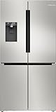 Bosch KFI96APEA, Serie 6, Smarter French Door Kühlschrank, 183 x 90,5 cm, 375 L Kühlen + 199 L Gefrieren, noFrost, Eis- und Wasserspender, Big Box, VitaFresh XXL 0º, AntiFingerprint, Gebürsteter Stahl
