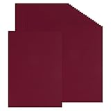 PATIKIL 50 Blätter farbiges Tonpapier, A4-Größe 230GSM dickes Kartonpapier bedrucktes farbiges Papier für DIY-Basteln Scrapbooking Kartenherstellung Partydekorationen, Rot