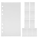 Operitacx A6 Ordnertaschen aus Transparentem Robustem Pp Einstecktaschen ohne Reißverschluss für Budgetplaner Brieftaschen Organizer – 10 Stück für 6 ring Binder Kompakte Registerblätter