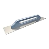 DEWEPRO® Schweizer Glättekelle - Glättkelle - Aufziehplatte - Aufziehglätte - Traufel - Edelstahl 580x130mm