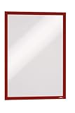 Durable Info-Rahmen Duraframe (A3, selbstklebend mit Magnetverschluss) 2 Stück, rot, 487303