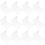 GARVALON 12 Stück Teiliges Ultradünnes CD Aufbewahrungsbox Transparent mit Schutzfolie und Einsteckfach für Beschriftung Tragbare DVD Hülle für Heimkino Weiße Aufbewahrungsbox mit Großem