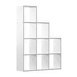 Vicco Treppenregal Aramis, Weiß, 103.5 x 144 cm 9 Fächer