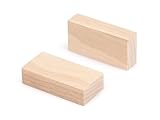 M METRIE 40 Stück Holzbausteine, Bauklötze aus Buchenholz, 70 x 35 x 17.5 mm Quader, Ideal für kreatives Basteln, Nachhaltig, Sicher und Präzise, Teil des Bauklötze Systems