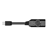 USB-Soundkarte mit virtuellem 7.1-Surround-Sound für PC-Gamer, externer USB-Soundadapter, schnelle Installation