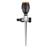 Bidisky #PPI741 Legierung Garten Sprinkler Bodeneinsatz 4 Punkte Mittlere Entfernung Sprinkler 360 Grad Automatisch Rotierende Sprinkler, Schwarz #ppi741, M