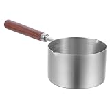 Ipetboom Edelstahl Bratpfanne Antihaft Beschichtet Schnelles Erhitzen Ergonomisch Geformt Leicht Tragbar für Omeletts Pfannkuchen Camping Küche