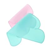 VICASKY 2 Stück Haustier Futter Matte rutschfest Hitzebeständig Verschleißfest Auslaufsicher für Hunde und Katzen Pflegeleicht Langlebig als Futternapfunterlage Grün