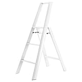 4-stufige leichte Aluminium-Klappleiter mit Handläufen, zusammenklappbar, ein Rahmen, Heimleiter, 150 kg Kapazität