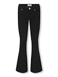 Only&Kids Mädchen KOGROYAL Life REG Flared PIM600 NOOS Bootcut-Jeans, Black Denim, 164 cm