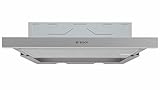 Bosch DFM064W54 Serie 2 Flachschirmhaube, 60 cm breit, Um- & Abluft, Made in Germany, LED-Beleuchtung gleichmäßige Ausleuchtung, Wippenschalter,3 Leistungsstufen,Metallfettfilter spülmaschinengeeignet