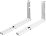 Werkzeyt Mikrowellen weiß-zur Wandbefestigung-Halter ausziehbar bis max. 50 cm-maximale Tragkraft 30 kg/Mikrowellenhalterung/Wand/Mikrowellenhalter Ablage / 6827100