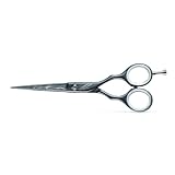 Kiepe Black Serie 2450 Professionelle Haarschneideschere 16cm / 6 Zoll - Premium Schwarz Finish, Konvexe Klinge, Ergonomisches Design, Made in Italy
