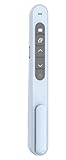Präsentationsfernbedienung für Powerpoint Wireless Presenter Pointer 100M mit USB Bluetooth, Hyperlink, Volumen Kontrolle, Präsentationen Presenter für Konferenzen Vorträge Präsentationsklicker Blau