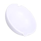 FUOYLOO Keramik Tintenteller mit Pinselhalter Weiße Tuscheschale für Kalligrafie Glatte Oberfläche Leicht und Tragbar Geeignet für Anfänger und Künstler