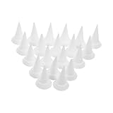 CALLARON Keramik Feuerfeste Stütznägel aus Aluminiumoxid 20 Stück Hochtemperaturbeständig Kleine Konische Töpferofennägel für Brennofen Zubehör