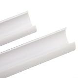 babominimer 2 x Frontgrill-Verkleidungsstreifen für F30, F31, F32, F33, F34, F35, F36, für G20, G21, G28, G29, F20, F22, F23, F24, F44, für F40, 34 cm, ABS, weiß, V-Dekoration, Wärme