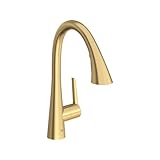 Grohe 30368GN2 Grohe Zedra ausziehbare Küchenarmatur, dreifache Sprühung, 1,75 GPM, gebürstetes Gold