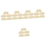 SEWOART 25 STK Staubschutzhülle Für Dekor Rauchmelderkappe Rauchmelderabdeckungen Zum Kochen Batteriekerze Nickerchen Flammenlose Led-Kerze Sensor Kühlung Light Brown Plastik