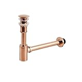 Siphon-Ablaufgarnitur for Waschbecken, Pop-up-Filter, Abflussstopfen-Set für Waschbecken(Type 2)