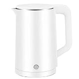 Elektrischer Wasserkocher aus Edelstahl, elektrischer Wasserkocher – 2,3 l Hollettle Electric Kettle Shut Off,Tragbarer Wasserkocher Teapota Temperatur mit Schnellkochtemperatur für Scr