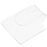 MUCKLILY Make up Mischpalette Transparent Acryl Handheld Make up Palette zum Mischen von Foundation und Nagellack Ergonomisch Leicht Tragbar für Präzises Farb mixing