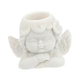 MOTHNUR Kristallkugel Halter Engel Form Resin Display Ständer Weiß Stabil Praktisch Für Glaskugeln Büro Wohnraum Dekoration Tischdeko Geschenk