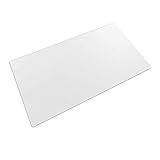 Schreibtischunterlage Transparent, 60x40x0.15cm Große Schreibtischunterlage Durchsichtig Klar Schreibtischmatte Rutschfeste Wasserdichte Runde Kanten Schreibunterlage Kinder Mauspad für Büro Zuhause