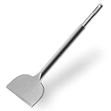 SDS Plus Meißel Fliesenmeißel 250 x 75 mm abgewinkelter Fliesenmeißel für Hammerbohrer Ideal zum Rillen von Fliesen, Schaben von Fliesen und Entfernen von Putz