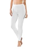 Schiesser Damen Leggings Lange Luxury Baumwolle Unterhose, Weiss_200003, 42